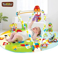 Yookidoo, музыкальное складное игровое одеяло для спортзала для младенца, лягушка, 0-2 лет