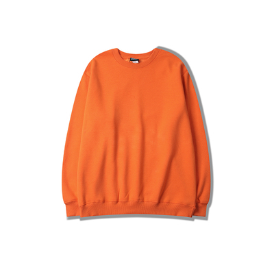 2018 mùa thu sinh viên đơn giản mô hình màu rắn áo len hoang dã nam giới và phụ nữ orange tide thương hiệu lỏng áo khoác mùa thu