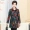 Áo khoác nữ mùa thu mới trong phần dài 40 tuổi Áo trung niên mẹ 50 tuổi áo dài tay in hoa cỡ lớn áo phao dáng dài hàn quốc