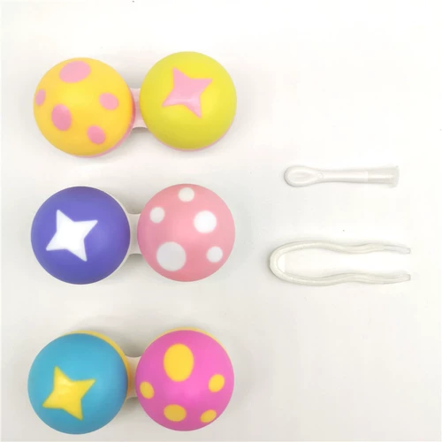 Мультяшные невидимые очки, двойная коробка для хранения