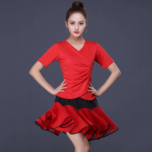 Комплект, танцующая футболка, юбка, мини-юбка, костюм, короткий рукав