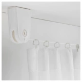 Ikea, белая ткань, розовая штора для домашнего использования