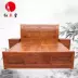 Đặc biệt nhím giường gỗ hồng mộc gỗ gụ Rosewood đồng bằng gỗ giường đôi mới kết hôn giường tối giản hiện đại Trung Quốc - Giường giường gỗ giá rẻ Giường