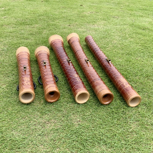 Коричневый бамбуковый край бамбуковая головка длинная короткая вода с сигарет -трубкой высокой высокой подковы подковы фильтрации рука