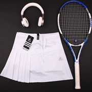 Haoyunqi quần thể thao ngoài trời váy nhanh khô chạy quần vợt cầu lông xếp li váy ngắn váy giả hai mảnh với một túi - Trang phục thể thao