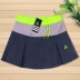 Haoyunqi nữ thể thao váy quần vợt váy cầu lông váy cổ vũ váy lót có đôi lót chống ánh sáng túi Trang phục thể thao