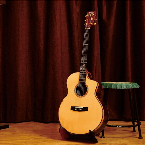 Trumon Chumen Guitar Santos Santos 1852 Фолк -деревянная гитара полная 41 -дюймовая розовая студентка
