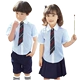 Mới mẫu giáo quần áo mùa hè ăn mặc gió Anh mùa hè phù hợp với trẻ em tiểu học lớp đồng phục đồng phục hiệu suất quần áo tùy chỉnh bộ cotton đẹp cho trẻ mầm non Đồng phục trường học / tùy chỉnh thực hiện