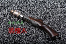 Ice удочкой 日本富士配件实木手工冰钓冬钓杆便携超短帐篷杆直柄枪柄大导环