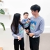 Một gia đình có ba đứa con với áo len mới xuân 2019 cho bé sơ sinh và áo bé trai hoang dã - Trang phục dành cho cha mẹ và con shop quần áo trẻ em đẹp Trang phục dành cho cha mẹ và con