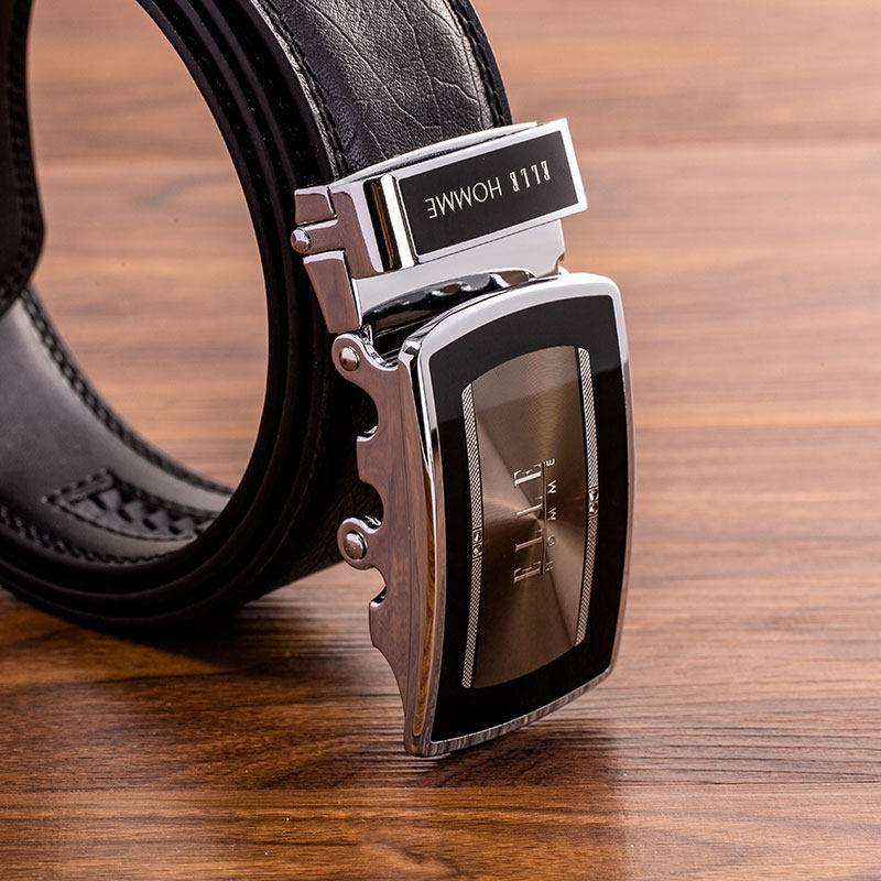 ELLE HOMME 男士真皮皮带 自动扣腰带 淘宝优惠券折后¥129包邮(¥139-10)4款可选