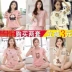 Hàn quốc phiên bản của ngắn tay đồ ngủ nữ mùa hè Hàn Quốc phiên bản của sinh viên tươi và đáng yêu lỏng dịch vụ nhà quần short hai mảnh phù hợp với