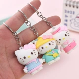 Hello Kitty, мультяшный брелок, милая креативная кукла, ключи от машины, популярно в интернете, креативный подарок