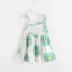 Cô gái bông lụa váy mùa hè trẻ em ăn mặc váy bé nhân tạo bông công chúa váy 1-3 tuổi vest bãi biển váy