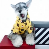 Модное брендовое утолщенное хлопковое пальто для домашних животных для маленьких и средних собак и кошек Teddy Schnauzer, снегозащитное, водонепроницаемое, теплое осеннее и зимнее пальто, одежда для собак