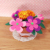 Ngày món quà của cha mẫu giáo hoa trồng trong chậu handmade hoa trẻ em handmade diy làm gói vật liệu trang trí sáng tạo Handmade / Creative DIY