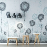 Современная простая стеклянная мозаика Фоновая настенная головоломка телевидение