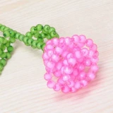 Двухэтажный браслет из бисера ручной работы, набор материалов, плетеный креативный аксессуар, акриловые бусины, розы, DIY