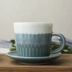 Handmade Gradient Bắc Âu Gốm Coffee Cup Dish Pull Cup Cup Cà phê Châu Âu Sản phẩm duy nhất Cà phê Cup Saucer Coffee Ware ly uống cà phê đẹp Cà phê