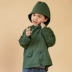 Caybaby thiết kế ban đầu thời trang trẻ em hàng ngày áo gió đơn giản nam và nữ áo khoác có mũ trùm đầu của trẻ em áo khoác chống gió - Áo khoác