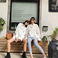 z chick chic đầu mùa thu áo sơ mi nữ dài tay áo 2018 mùa xuân mùa thu mùa thu mới Han Fan áo sơ mi trắng vàng thư ký với cùng một đoạn áo sơ mi trắng