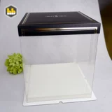 [Hengbo] Пластическая прозрачная коробка плюс торт/Новая 8 -INCH Barbie Box/Transparent Double -Layer Barbie/Утолщен