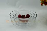 丽尊 Корейский хрустальный стеклянный салат Микроволновый чаша Супер прозрачный сплошной цвето
