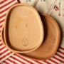 Đĩa gỗ rắn Nhật Bản tấm ăn sáng trẻ em sáng tạo phim hoạt hình trái cây nhỏ tấm gỗ Chiều trà tấm tráng miệng - Tấm khay gỗ chữ nhật
