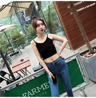 Летний топ без лямок, одежда для йоги, спортивная эластичная базовая майка топ, популярно в интернете, красивая спина, с лямками