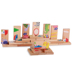 Nhập khẩu bạch đàn 28 cái của giao thông động vật Solitaire domino xây dựng các khối trẻ em trí tuệ sức mạnh nhận thức đồ chơi bằng gỗ Khối xây dựng