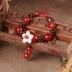 Phong cách cổ xưa gió quốc gia sợi dây màu đỏ vòng đeo tay nữ garnet bracelet Hàn Quốc phiên bản của cá tính đơn giản tráng men đồ trang trí ... vòng tay cặp Vòng đeo tay Clasp