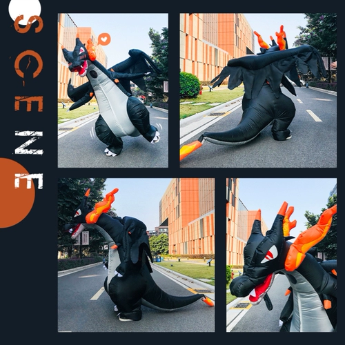 Рождественский надувной динозавр, забавный большой монстр для взрослых, косплей