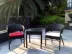 4 # Kết hợp bàn ghế Ban công sân vườn Nội thất sân ngoài trời Khách sạn mây Cafe Ghế ăn Bộ ba mảnh - Bàn ghế ngoài trời / sân