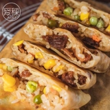 Любовь 稞 Говяжий кукурузный торт быстрый замороженный детские завтрак еда зеленая фасоль клейкий рис Завтрак замороженный блин с лапшой Блин
