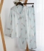 Crepe Pyjama Phụ nữ mùa xuân và mùa thu Bông gạc đôi giặt Nhật Bản ngọt ngào mùa hè dài tay dịch vụ nhà - Giống cái