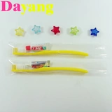 Зубная щетка для проездной щетки для отеля и отеля Добавить зубной зубной пасты зубной пасты, золотые девушки с достаточным количеством двухпользованных иглы 300 комплектов бесплатной доставки