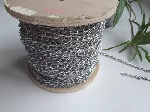 1.6 Fine Iron Chain Chrome -Planting Advertising Tag Chain/Cemeration Chain Lamp Chain Thin, небольшая цепь железа кольцевой цепь