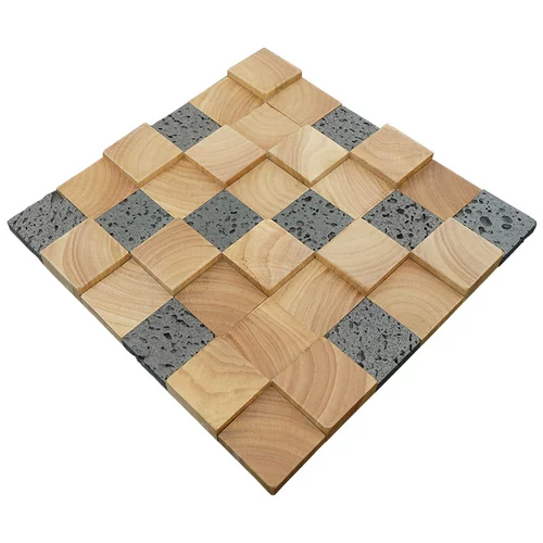 Настоящий троянский малайзийский телевизор Фон Стена Деревянная Каберна из вулканической скали