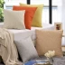 Nhà đơn giản hiện đại đồng bằng sofa đệm gối với lõi lanh màu rắn vải gối trở lại giường văn phòng