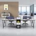Bàn ghế nhân viên văn phòng bàn kiểu công nghiệp kết hợp bàn ghế đơn giản công ty bốn người đôi bàn máy tính - Nội thất văn phòng