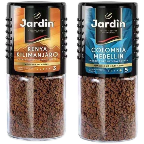 Россия импортировал кофе Jardin Pure Black Sucrose Студенты для взрослых быстро растворимость черный кофе в бутылках 95 г