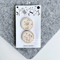 Круглая резьба для небольших булавок из дерева, две установки № 2