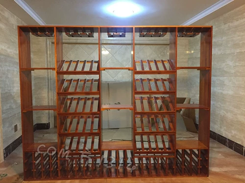 Творческий сплошной древесина красного вина Комбинация Деревянная винная стойка