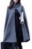 Của phụ nữ áo len thời trang trùm đầu chiếc áo choàng cloak bat-phong cách khăn choàng Hàn Quốc mùa xuân và mùa thu len quần áo