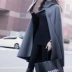 Của phụ nữ áo len thời trang trùm đầu chiếc áo choàng cloak bat-phong cách khăn choàng Hàn Quốc mùa xuân và mùa thu len quần áo Áo Hàn Quốc