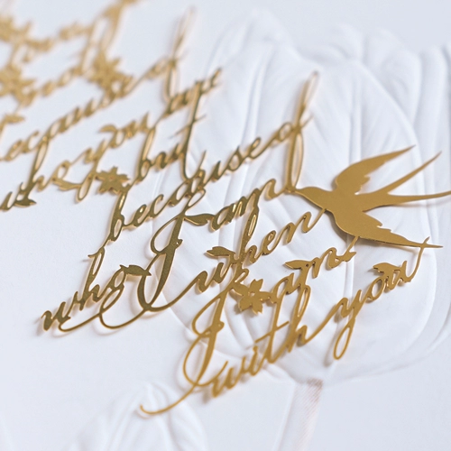 Bai Ye Original Love English Poetry Metal Hollow закладка Feiyan Романтическое выпускное признание подарка парня по случаю дня рождения