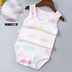 Baby Baby Onesies Summer Lưới Cotton Slim Tay Vest Vest Haber Sling Túi gấp Tam giác Ruffles - Áo liền quần bộ áo liền quần công chúa bé gái Áo liền quần