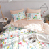 Bắc âu đơn giản cotton giường đôi cung cấp bốn bộ cotton Hàn Quốc sinh viên tươi nhỏ ba bộ giường 笠 Bộ đồ giường bốn mảnh