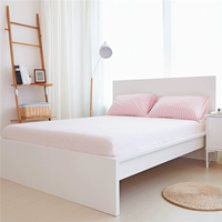Scorpio cotton đan giường, mảnh duy nhất màu rắn bông non-slip giường bìa mềm sheets đôi Nhật Bản mùa xuân và mùa hè bộ đồ giường 	ga giường bo chun