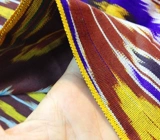 Новый продукт ткань Узбекская характеристика шелковой шелковой шелковый шелк ширина шириной 80 см,
